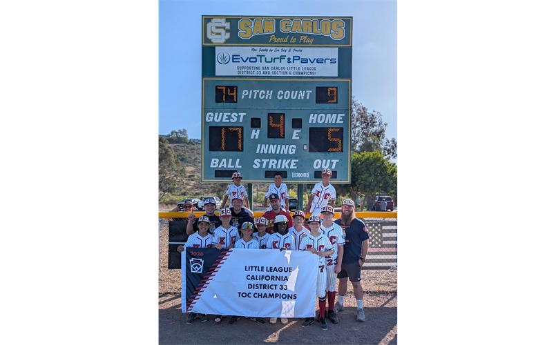 2026 District 33 Majors TOC Champions - SCLL Monarchs